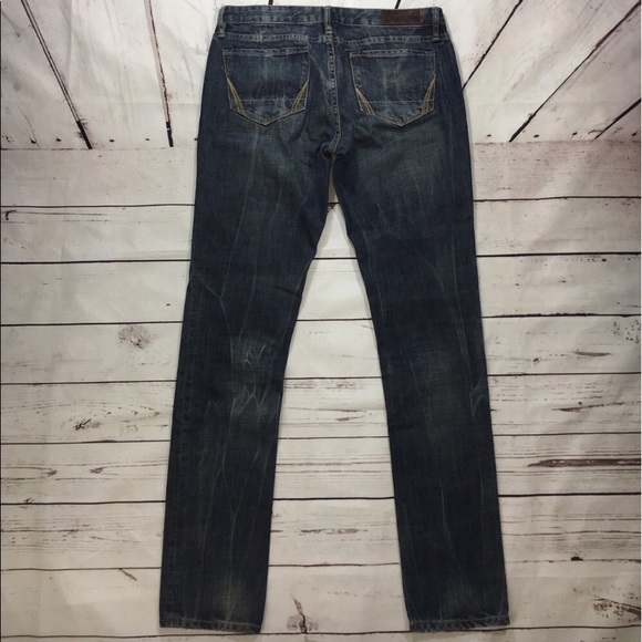 All Saints Distressed Skinny Jeans peyote pipe - Picture 4 of 8